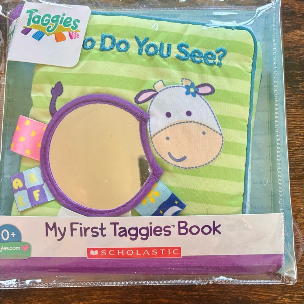 My first taggies book “Who do you see?”